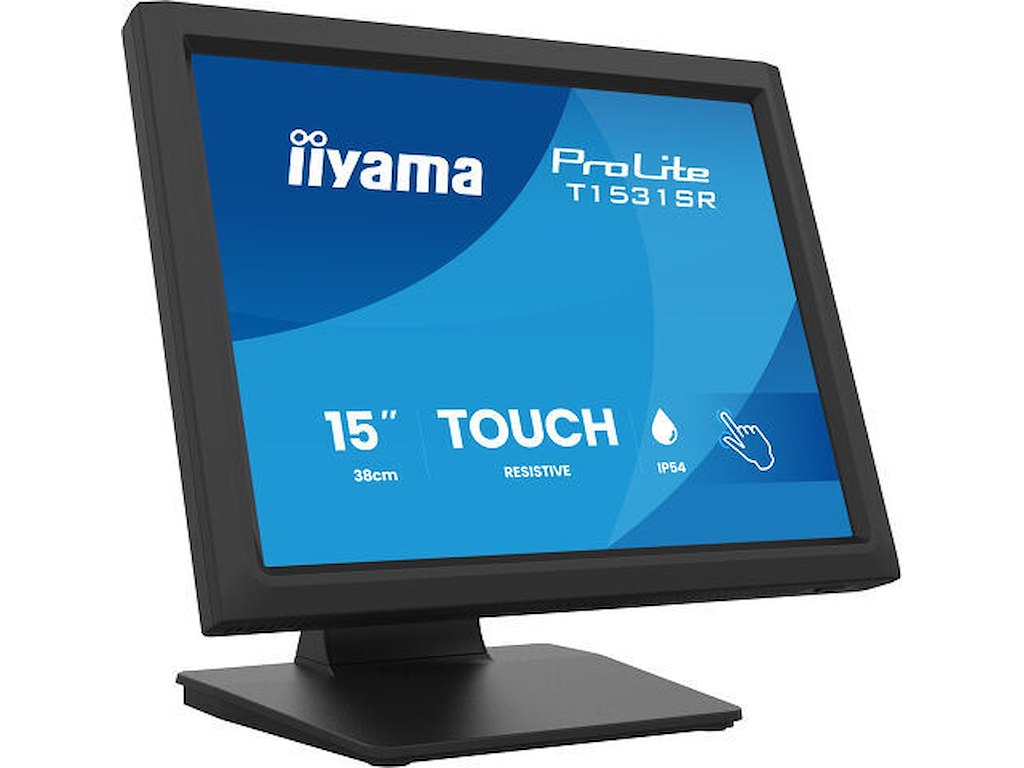 iiyama ProLite T1531SR-B2S computerskærm 38,1 cm (15") 1024 x 768 pixel XGA Berøringsskærm Bordplade Sort