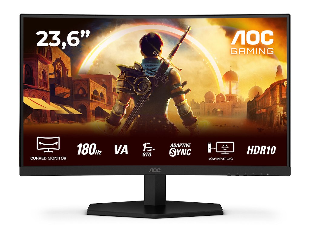 AOC G4 C24G42E computerskærm 59,9 cm (23.6") 1920 x 1080 pixel Fuld HD LED Sort, Rød