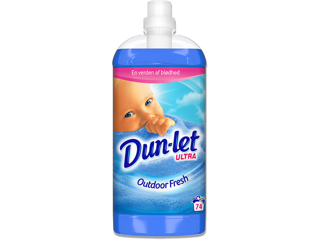 Skyllemiddel, Med farve, Med parfume, 2 liter, Dun-let Outdoor Fresh