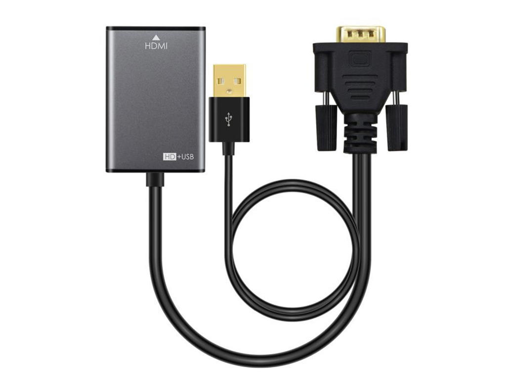 Microconnect VGAHDMI VGA kabel 0,15 m VGA (D-Sub) Sort