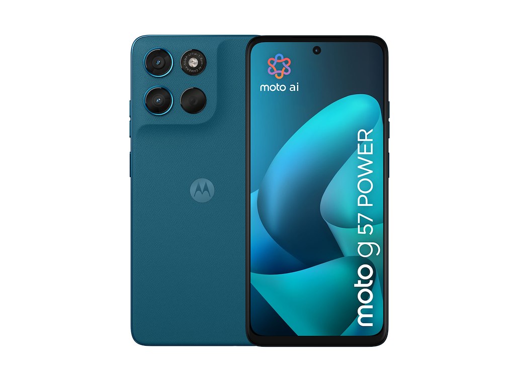 Motorola moto g57 power 17,1 cm (6.72") Dual SIM Android 16.0 5G USB Type-C 12 GB 256 GB 7000 mAh Blå