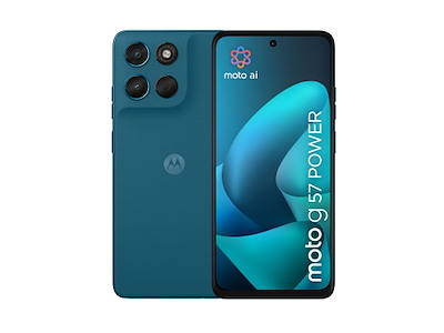 Motorola moto g57 power 17,1 cm (6.72") Dual SIM Android 16.0 5G USB Type-C 12 GB 256 GB 7000 mAh Blå