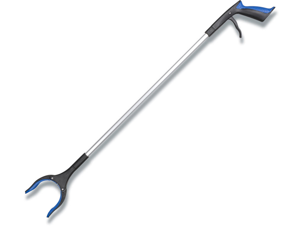 Affaldsopsamler, 90cm, sort, aluminium/plast