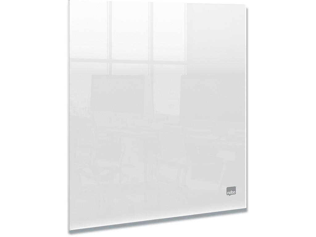 Whiteboard tavle, Til skrivebordet eller vægmonteret, 300x300mm, Transparent, Akryl, Nobo Mini