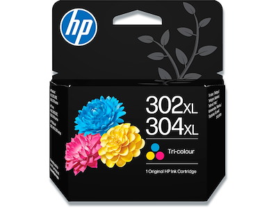Blækpatron, 1 stk, 300 sider, 3 farver i en, HP 302XL/304XL