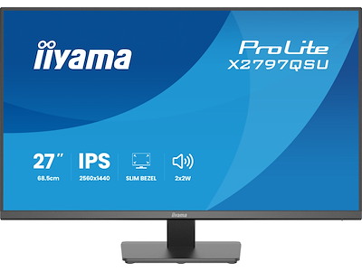 iiyama ProLite X2797QSU-B1 computerskærm 68,6 cm (27") 2560 x 1440 pixel Quad HD LED Sort