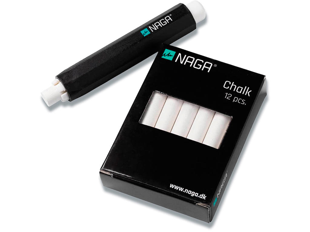 Kridtholder, Med 12 stk kridt, Naga