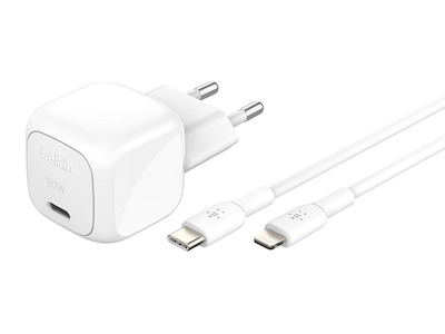 Belkin WCA008KQ1MWH-B5 oplader til mobil enhed Universel Hvid Vekselstrøm Hurtig opladning Indendørs