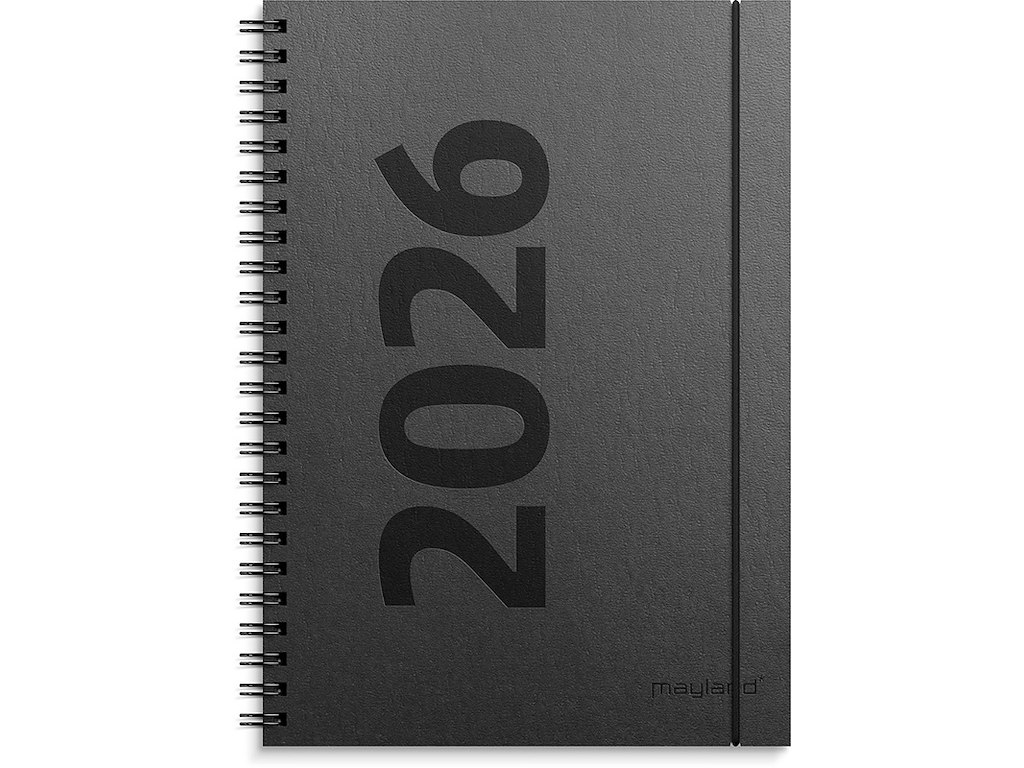 Kalender, 2026, A5 Uge, 1 uge pr. opslag, Sort, Mayland