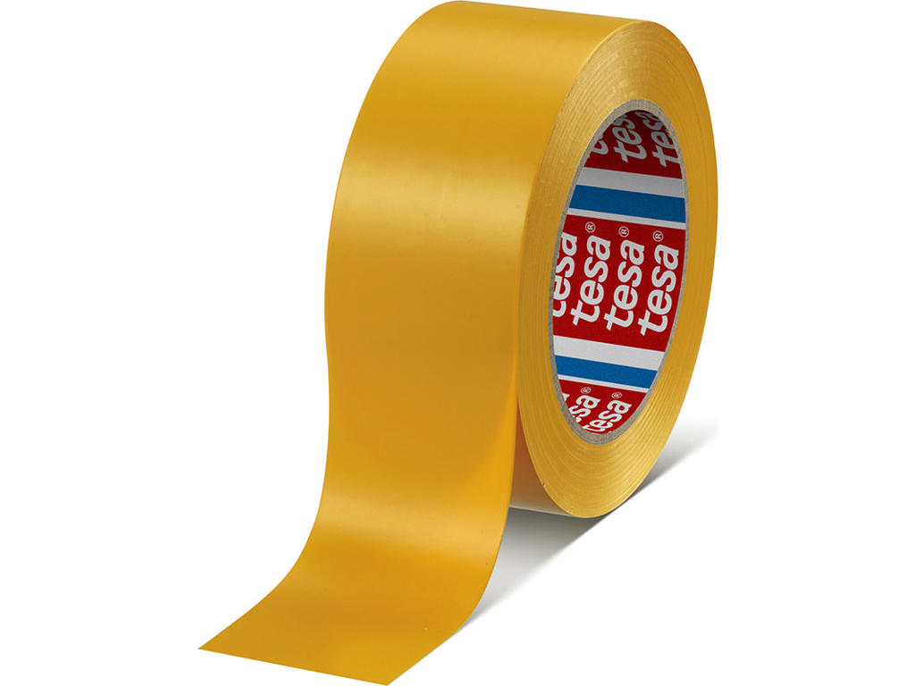 Gulvmarkering, Tape, Gul, Permanent, Tesa Premium 4169