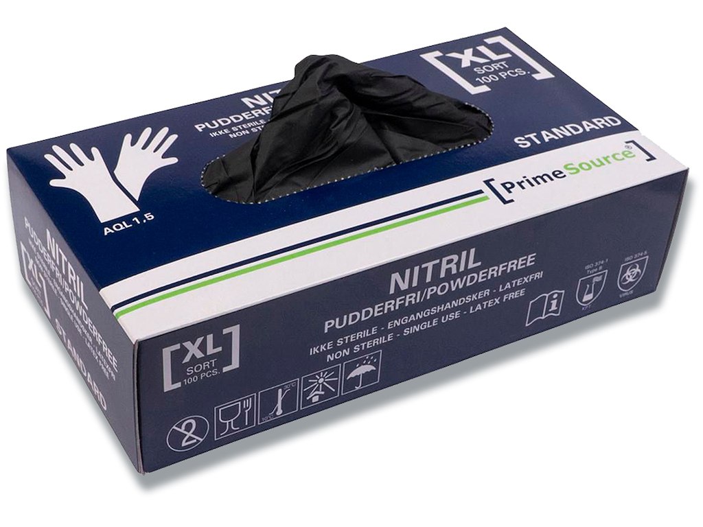 Engangshandsker, Nitril, X-Large, 100 handsker, Prime Source Standard