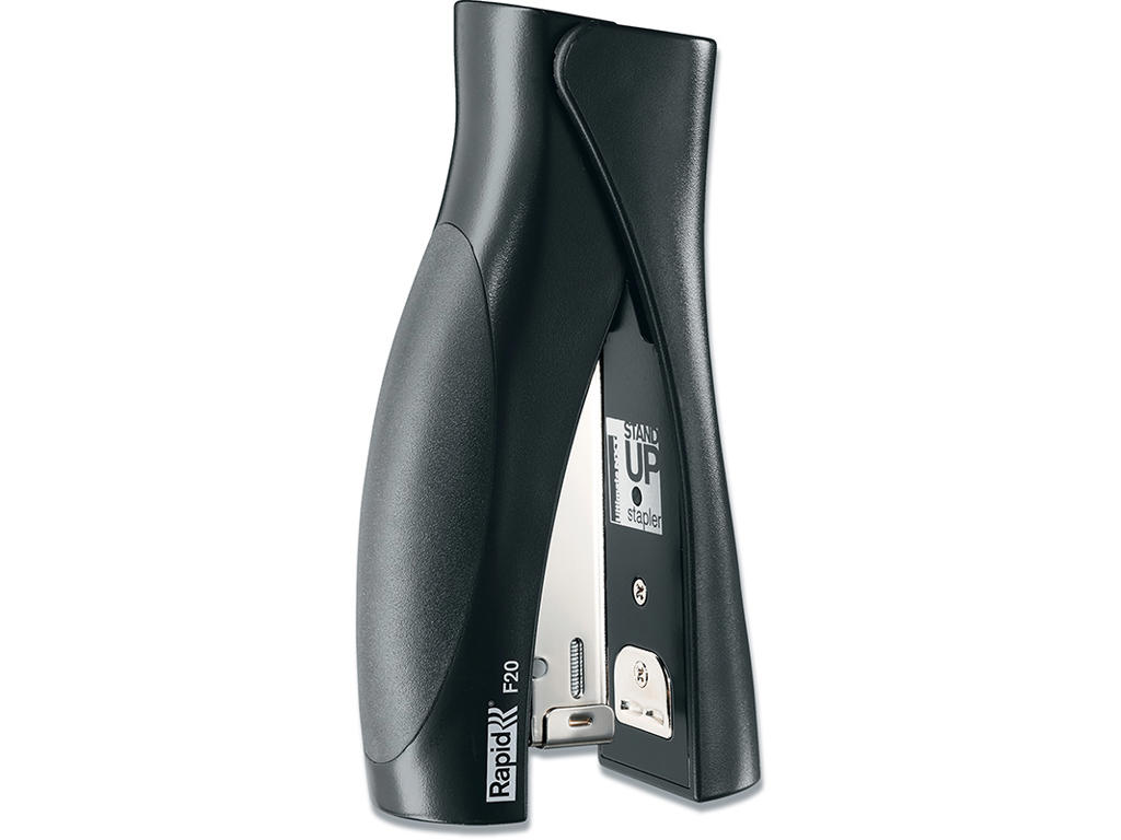 Hæftemaskine, 20 ark, Sort, Klamme 24/6 og 26/6, Rapid Ultimate NXT StandUp