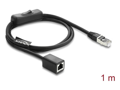 DeLOCK 81564 netværkskabel Sort 1 m Cat6 F/UTP (FTP)