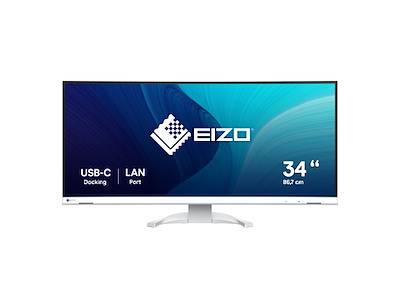EIZO FlexScan EV3451X-WT computerskærm 86,6 cm (34.1") 3440 x 1440 pixel UltraWide Quad HD LCD Hvid