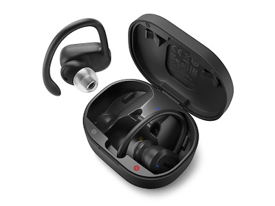 Philips 7600 series TAA7306BK/00 hovedtelefoner/headset Trådløs Ørekrog, I ørerne Sport Bluetooth Sort