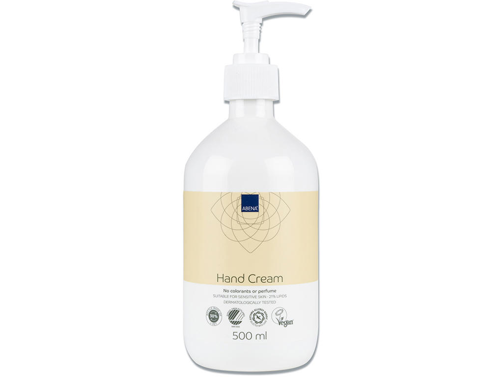 Håndcreme, Uden farve og parfume, 21% fedt, 500 ml, Abena 