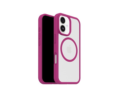 OtterBox React MagSafe mobiltelefon etui 16 cm (6.3") Cover Lyserød, Transparent