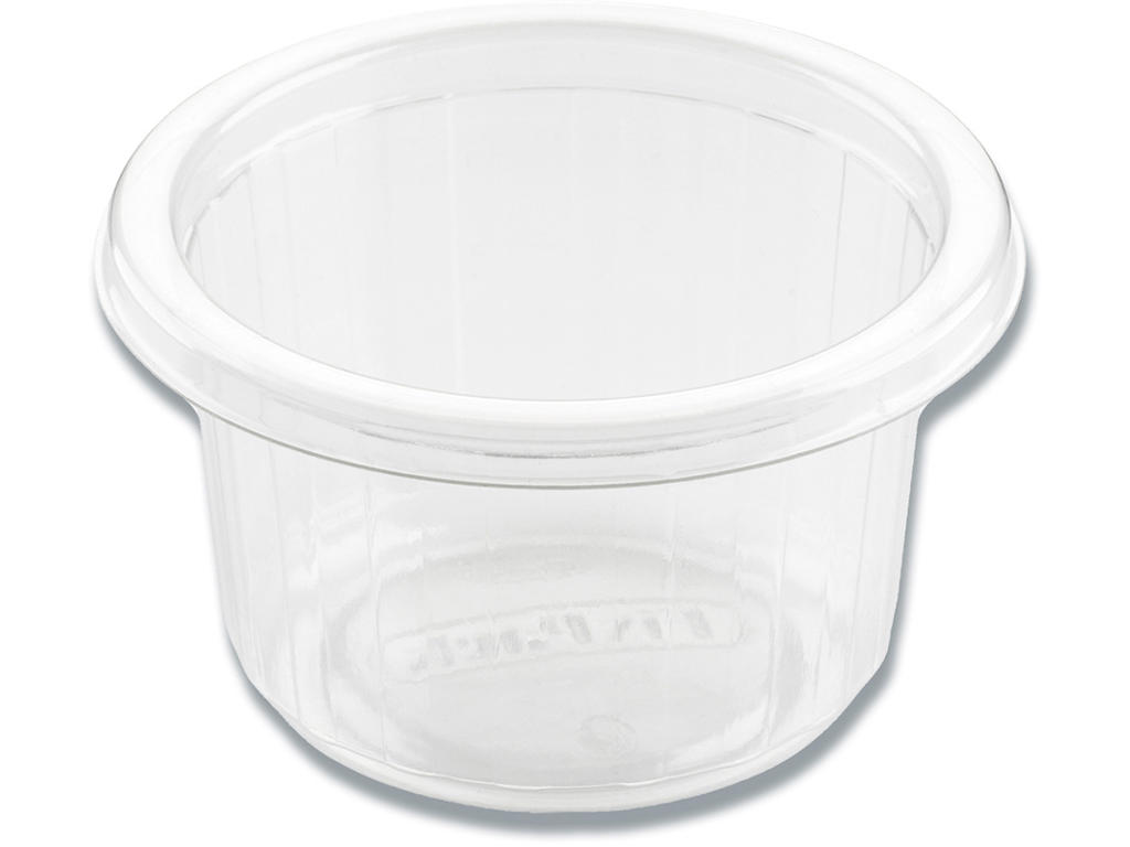 Plastbæger, Uden låg, APET, Ø8x4.6 cm, 110ml, 1000 stk, Duni Fixpack