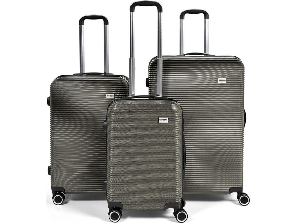 Kuffertsæt, 20"-24"-28", 70% genanvendt ABS-plast, Antracit grå, RakelW Classic 