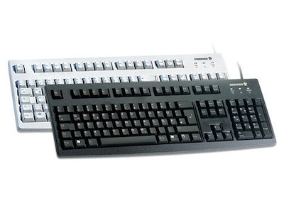 CHERRY G83-6105 USB, FR tastatur Grå