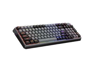 Cooler Master Peripherals MK770 tastatur Universel USB + RF Wireless + Bluetooth QWERTY Fransk Mørkegrå, Grå