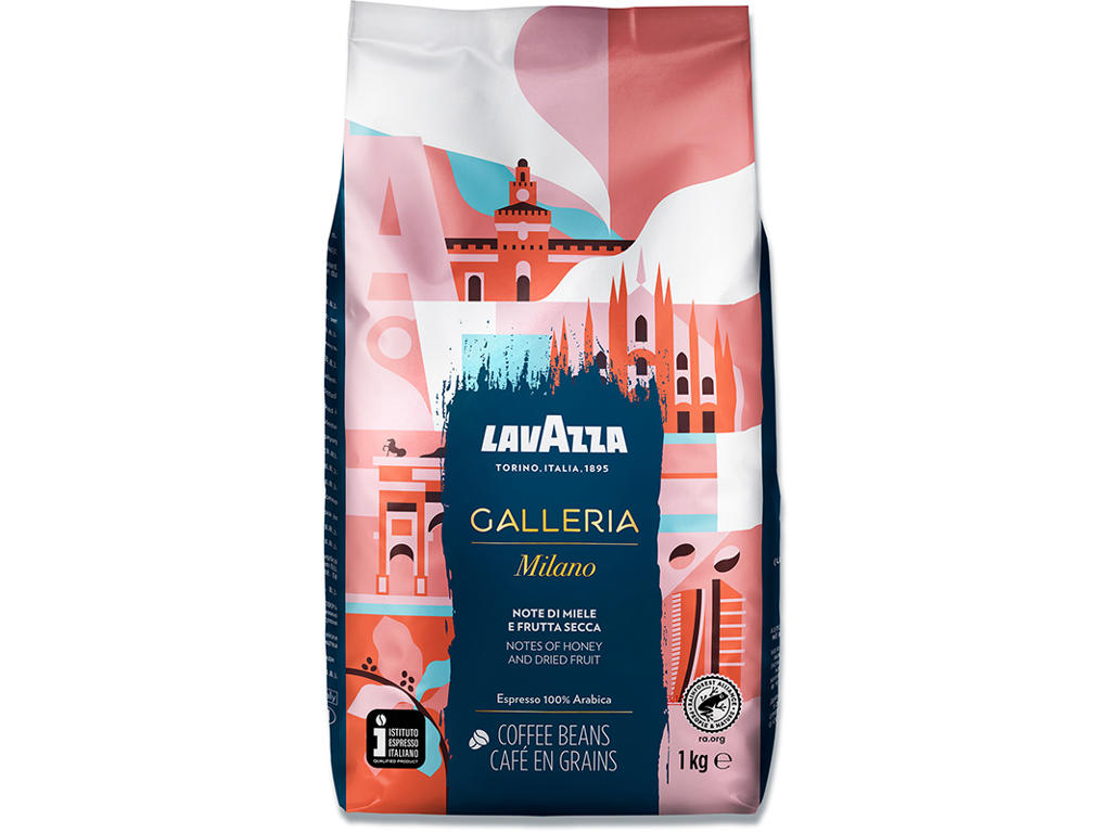 Kaffe, Hele bønner, Espresso, 1000 g, 1 pose, Lavazza Tales of Italy Galleria