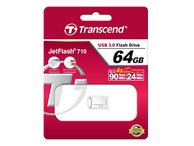 Transcend JetFlash 710S 64GB USB-nøgle USB Type-A 3.2 Gen 1 (3.1 Gen 1) Sølv
