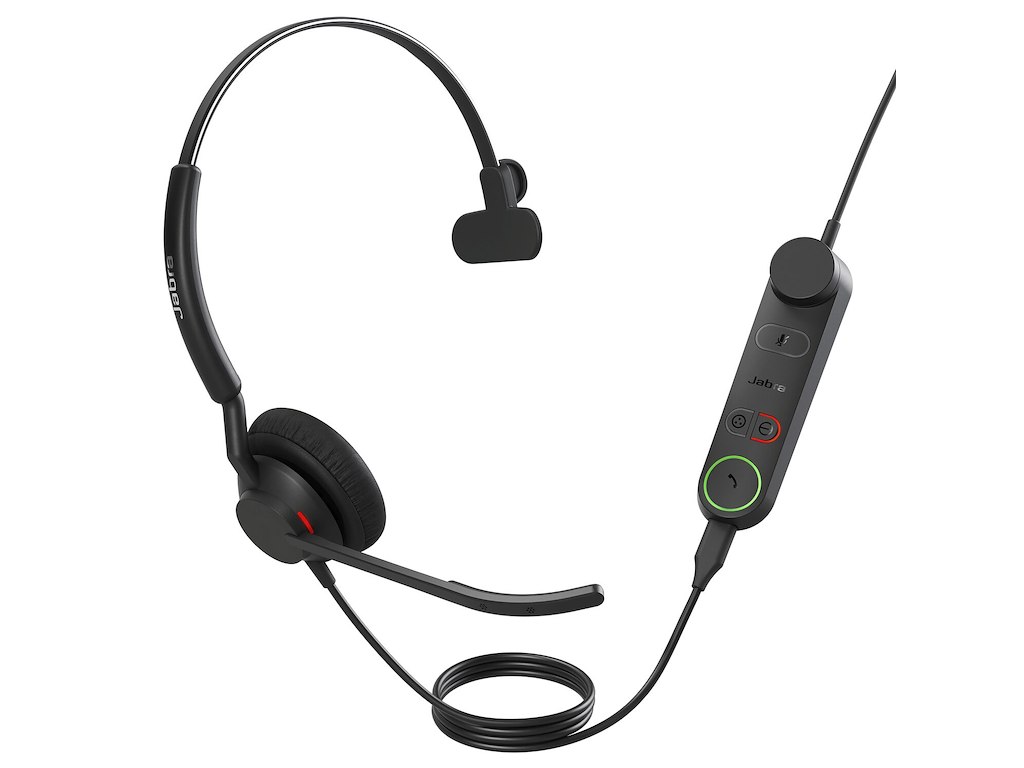 Jabra 5093-299-2259 Headset Ledningsført Kontor/Callcenter USB Type-C Sort