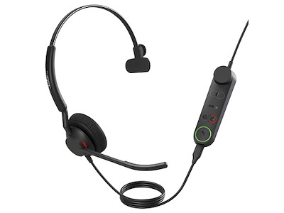 Jabra 5093-299-2259 Headset Ledningsført Kontor/Callcenter USB Type-C Sort