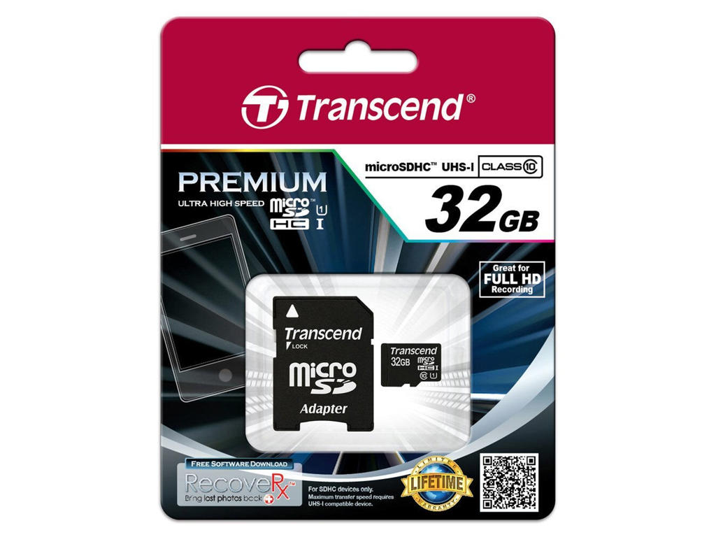 Transcend 32GB microSDHC Class 10 UHS-I MLC Klasse 10