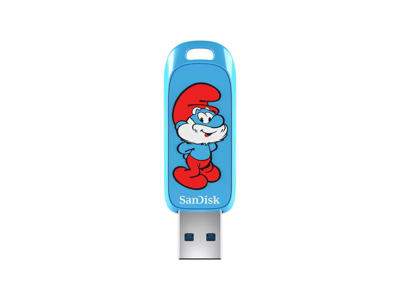 SanDisk Smurfs USB-nøgle 128 GB USB Type-A 3.2 Gen 1 (3.1 Gen 1) Blå