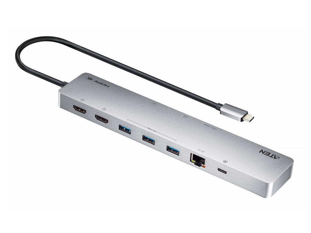 ATEN UH3240-AT dockingstation Ledningsført USB Type-C Sølv