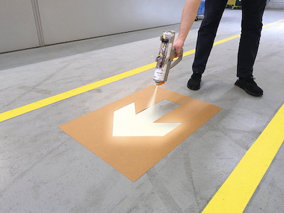 Gulvmarkering, Spray, Hvid, 750 ml, DURALINE 750