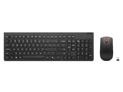 Lenovo 4X31R64462 tastatur Mus inkluderet Kontor RF trådløs + Bluetooth Dansk Sort