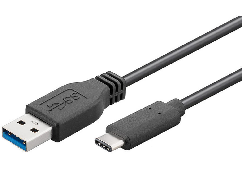 Microconnect USB3.2CA1.5 USB-kabel USB 3.2 Gen 1 (3.1 Gen 1) 1,5 m USB A USB C Sort