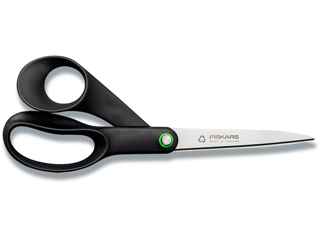 Saks, Allround, Højrehåndet, 21 cm, Sort, Fiskars Functional Form ReNew 