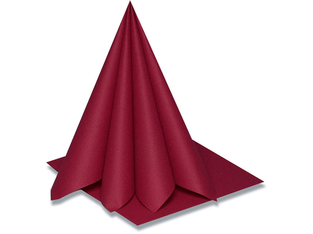 Servietter, 1 lag, Bordeaux, 40x40 cm, 50 stk, Gastro Airlaid