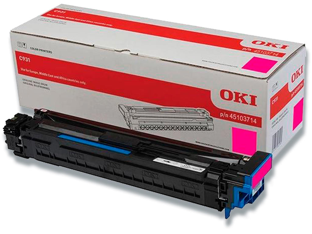 Tromle, C931, Magenta-rød, 40.000 sider, OKI 