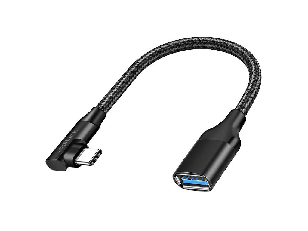 LogiLink CU0100 kabel kønsskifter USB Type-C USB Type-A Sort