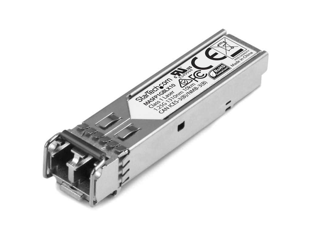 StarTech.com MASFP1GBLX10 modul til netværksmodtager Fiberoptisk 1250 Mbit/s SFP 1310 nm