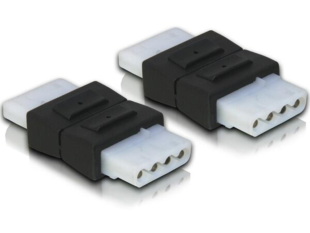 DeLOCK 65045 kabel kønsskifter 4-pin Molex Sort