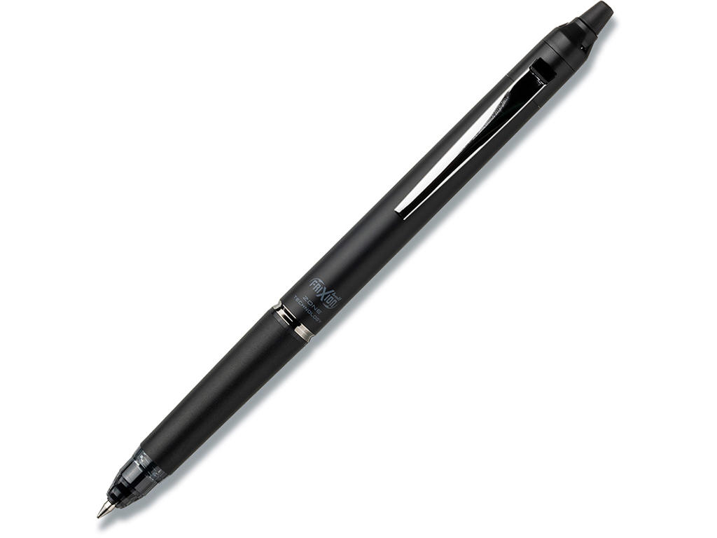 Rollerball gelpen, 0.7 mm, 0.35 mm, Sort, Hylster: Sort, Pilot FriXion Ball Zone BLRT-FRZ7-B-B