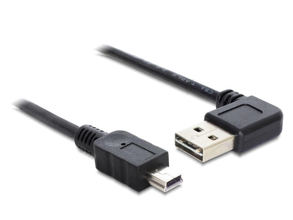 DeLOCK 85175 USB-kabel USB 2.0 0,5 m USB A Mini-USB B Sort