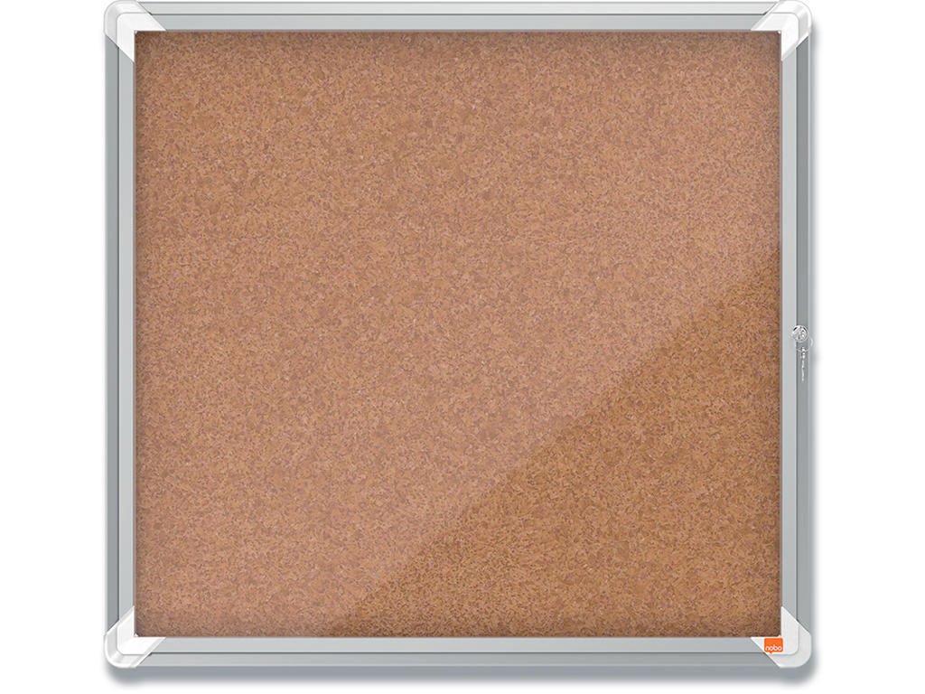 Opslagsskab, 6xA4, Kork, Hængslet låge, Indendørs brug, Nobo Premium Plus