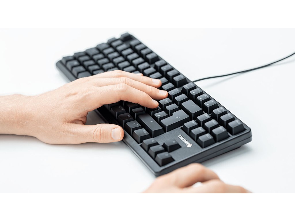 CHERRY G80-3000N RGB TKL tastatur Universel USB AZERTY Fransk Sort