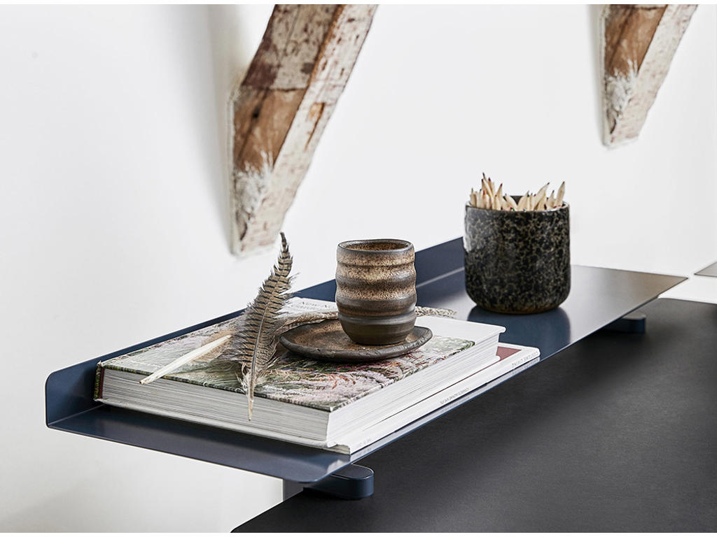 APTO Table shelf med 2 klemmer - Mat sort