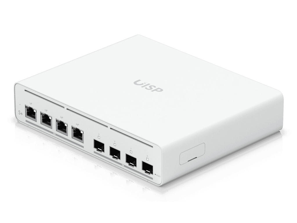 Ubiquiti UISP -S-PLUS netværksswitch Administreret 2.5G Ethernet (100/1000/2500) Strøm over Ethernet (PoE) 1U Hvid