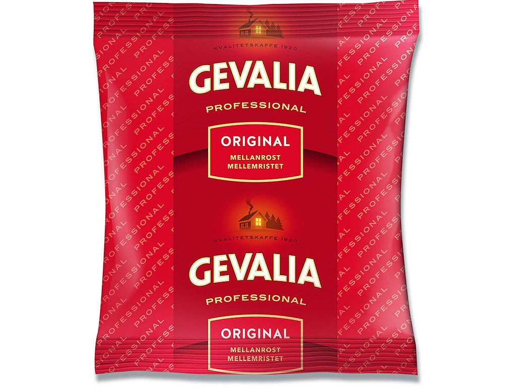 Kaffe, Filter formalet, Mellemristet, 500 g, 1 pose, Gevalia Professional 