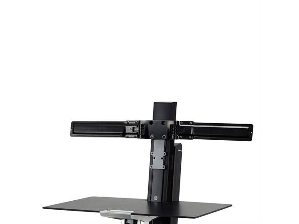 Ergotron Dual Monitor Double-Hinged Bow 63,5 cm (25") Skrivebord Sort