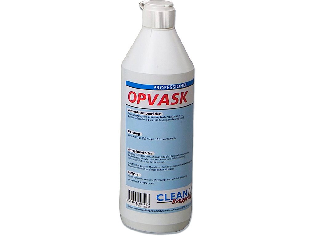 Opvaskemiddel, Håndopvask, 1 liter, Cleanline
